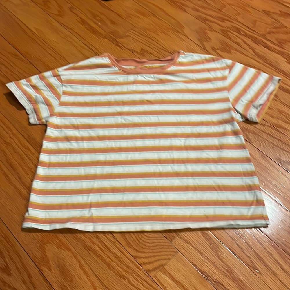 Ana Striped crop t shirt